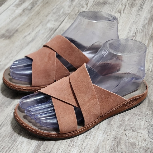 CHACO WAYFARER Women's Comfort Slide Sandals Clay Suede Size 6 - Picture 1 of 8